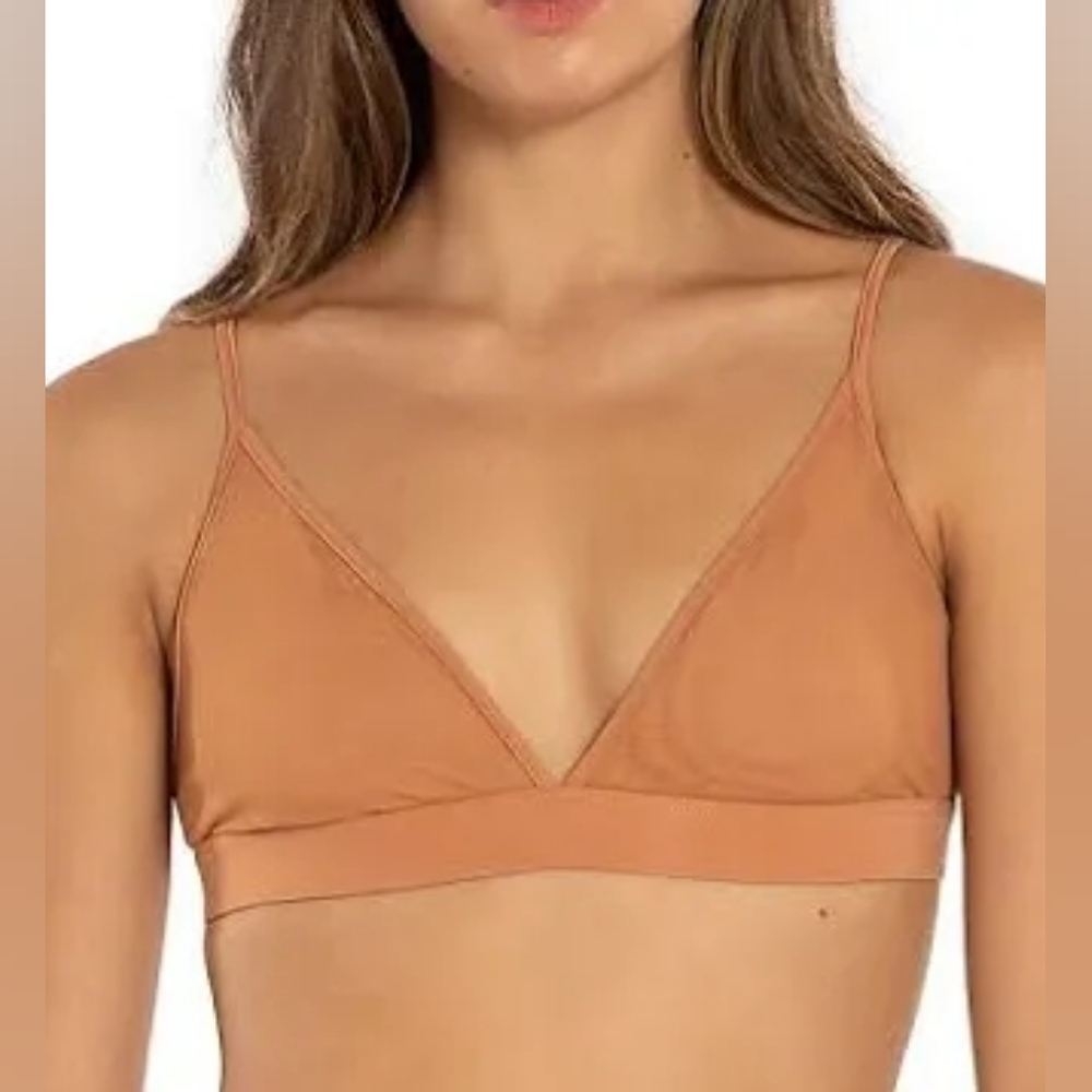 Express Intimates Mesh Bralette - Tan